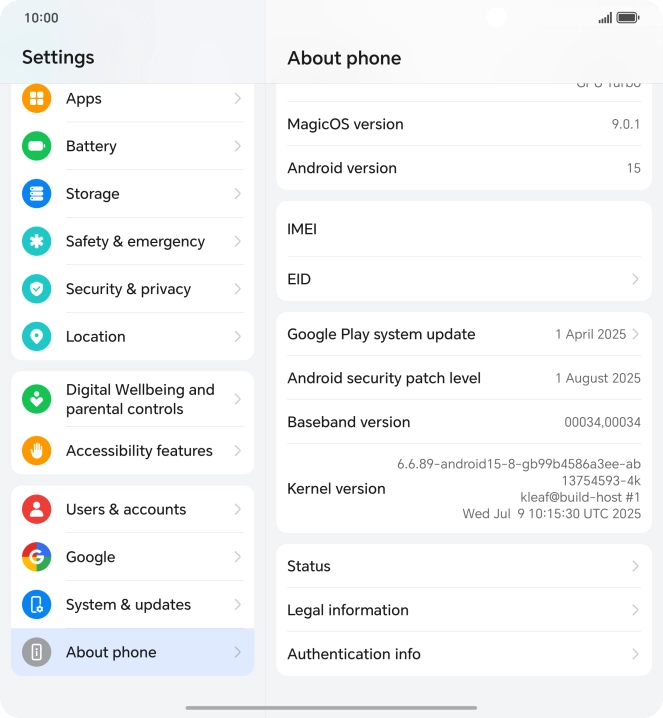 Press EID to see your phone’s EID number. Press EID to see your phone’s EID number.