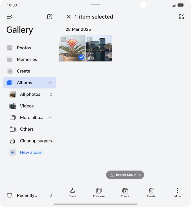 Press the select all icon.