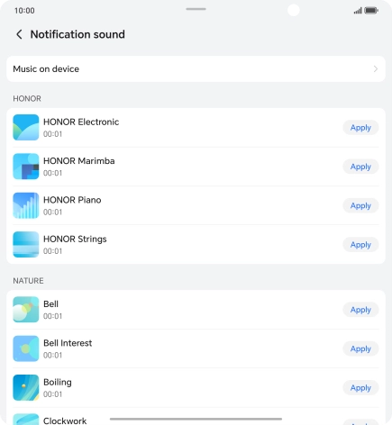 Press the required message tones to hear them. Press the required message tones to hear them.