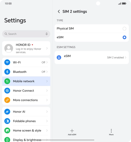 Press the required price plan. Press the required price plan.