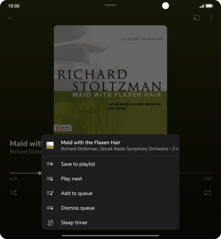 Press the add icon. Press the add icon.