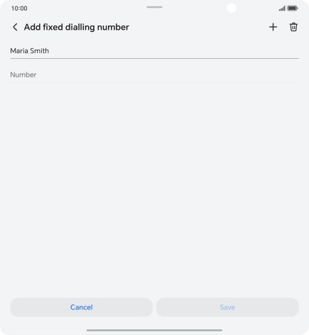 Press Number and key in the required phone number.