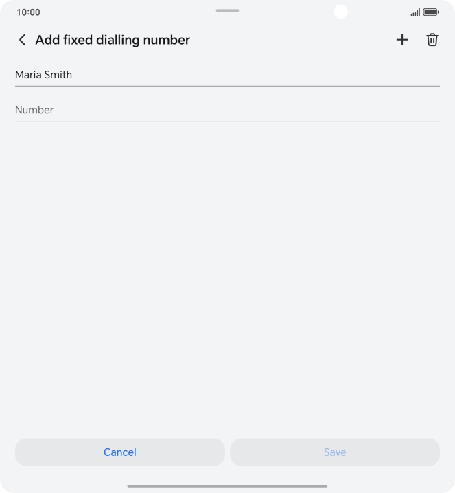 Press Number and key in the required phone number.