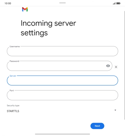 Press the field below 