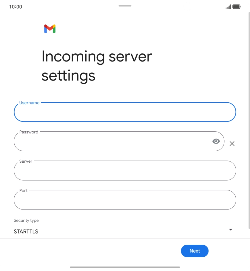 Press the field below 
