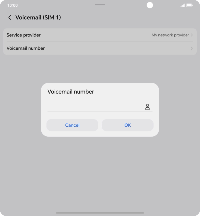Key in +447836121121 and press OK.