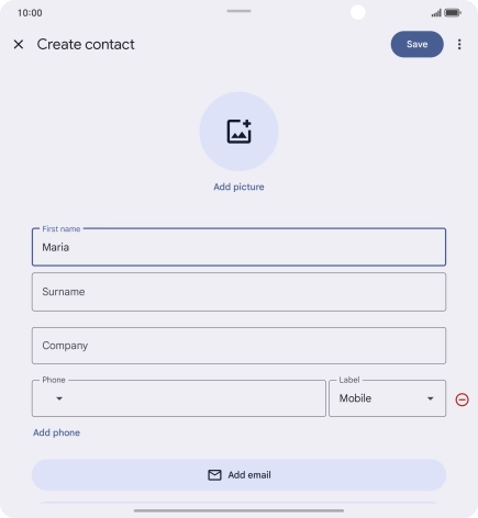 Press Surname and key in the required last name.