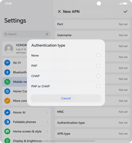 Press None. Press None.