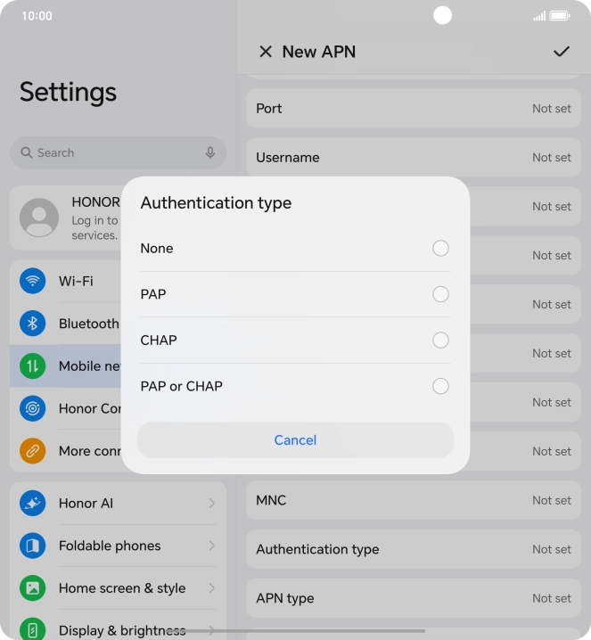 Press None. Press None.