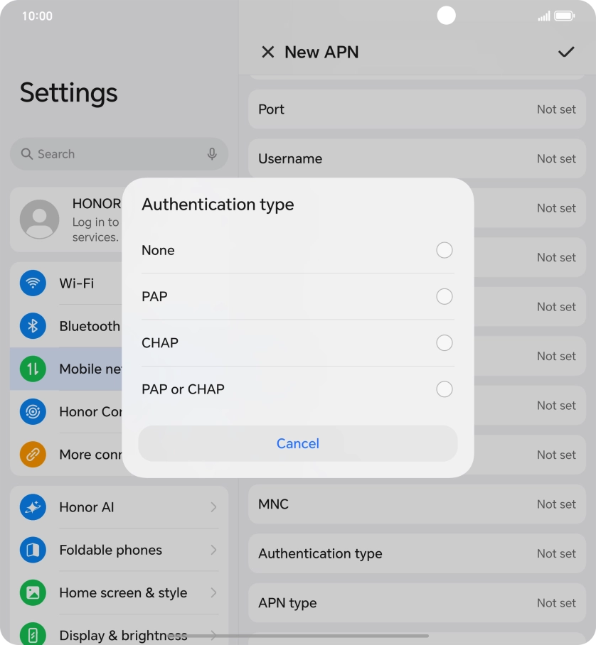 Press None. Press None.