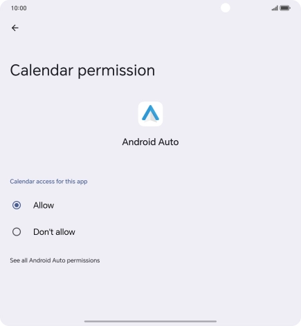 The app activity for the selected app is displayed.