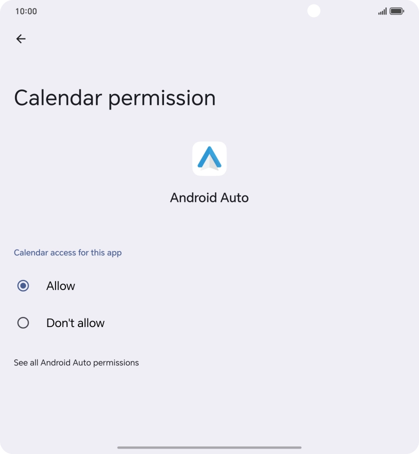 The app activity for the selected app is displayed.