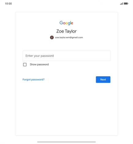 Press the field below 