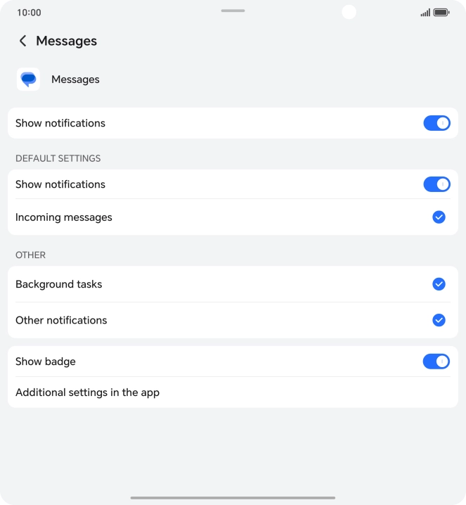 Press the indicator next to Press the indicator next to
