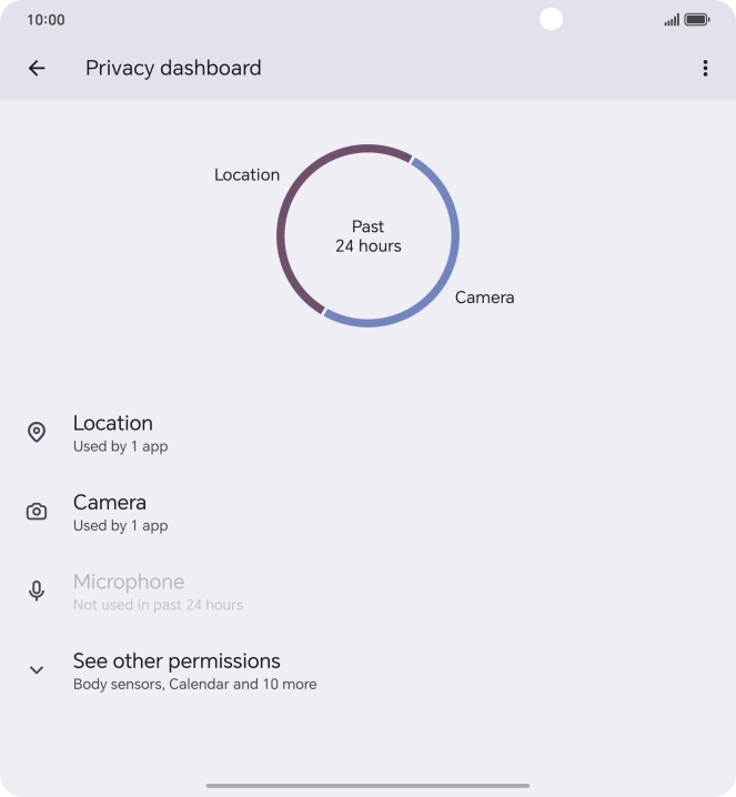Press See other permissions.