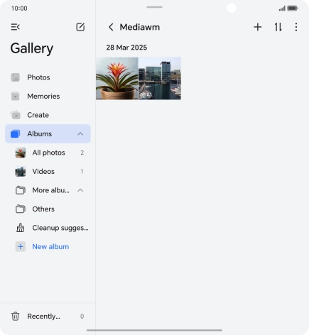 Press and hold any picture or video.