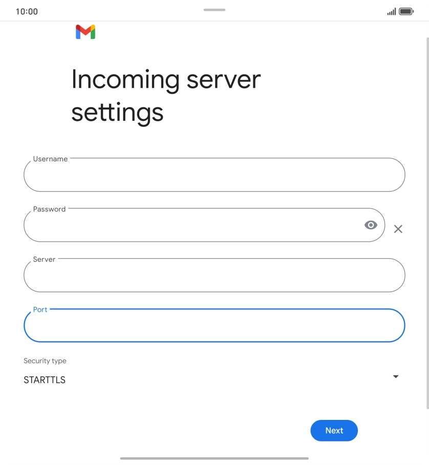 Press the drop down list below 