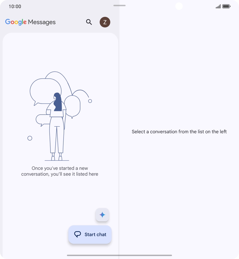 Press the profile icon. Press the profile icon.