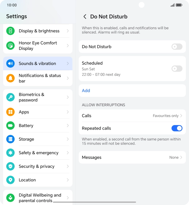 Press the indicator next to Press the indicator next to