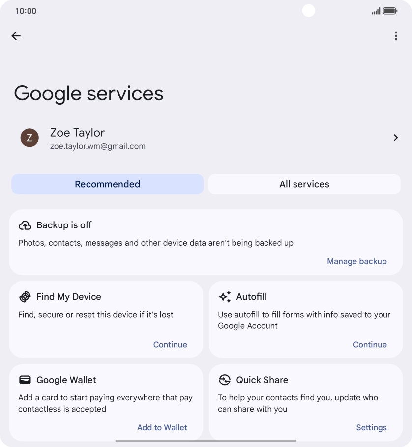Press Find My Device.