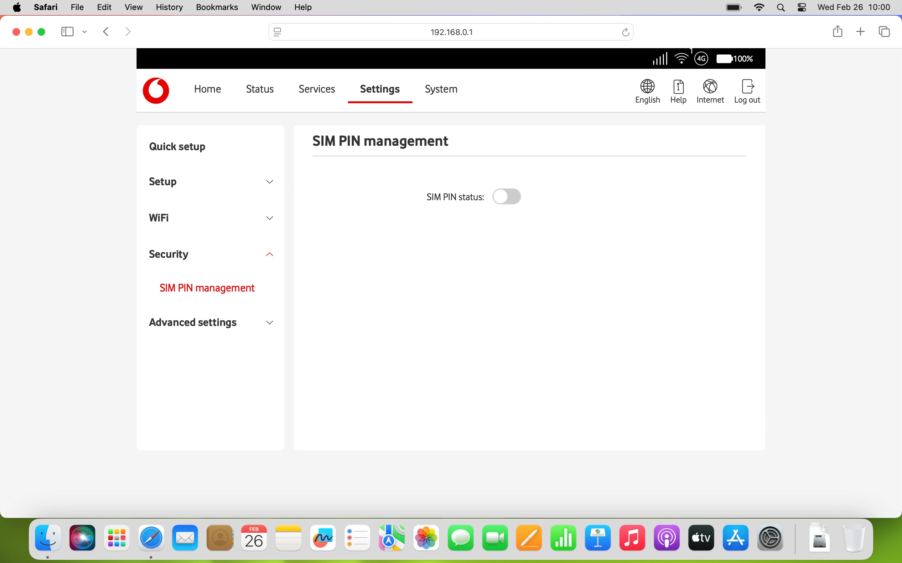 Click the indicator next to 