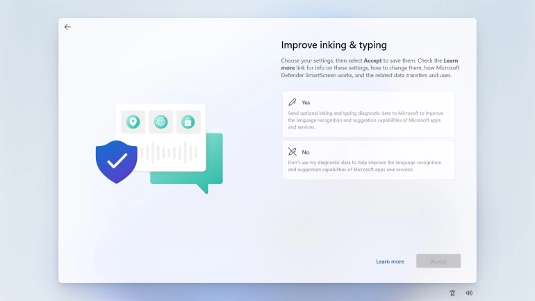 Click the required setting.