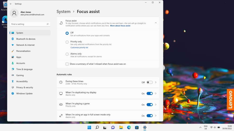 Click Customise priority list.