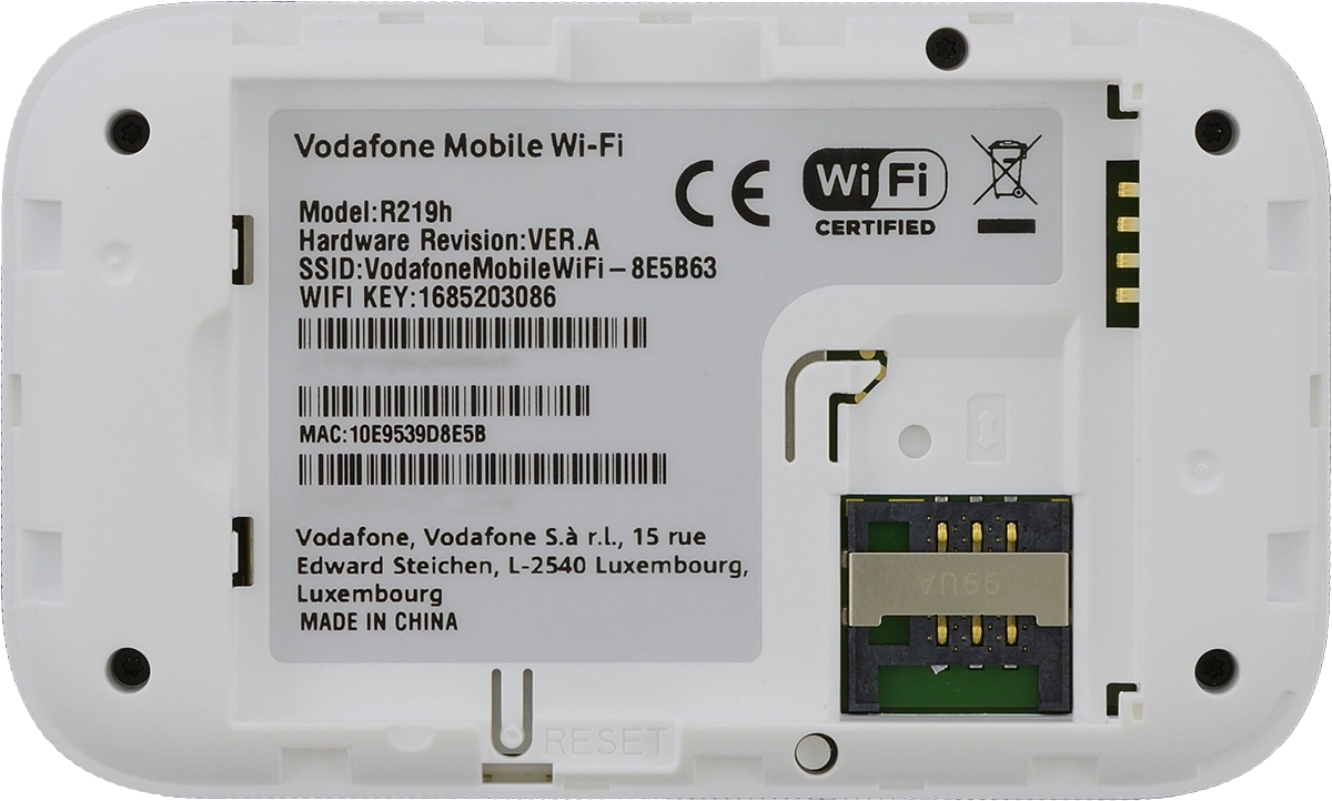 Place your SIM as illustrated next to the SIM holder.