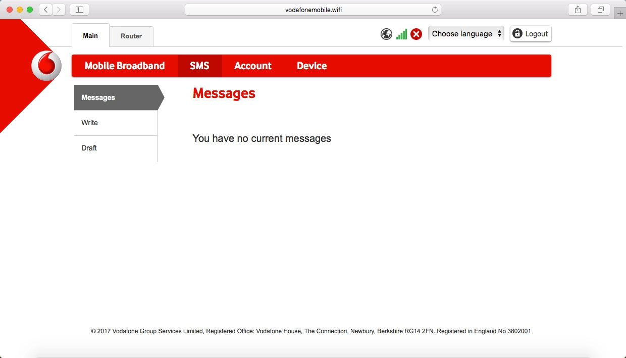 In SMS you can send and read text messages.