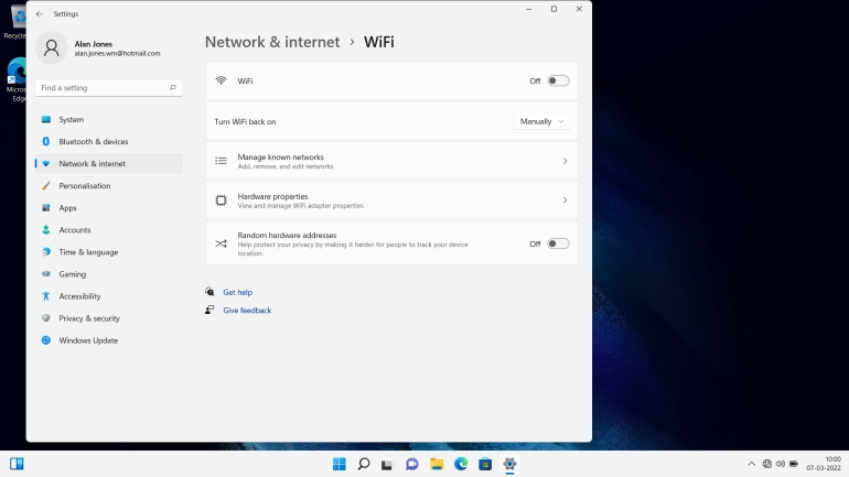 Click the indicator next to 