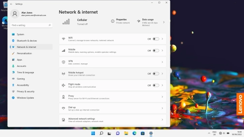 Click Advanced network settings.