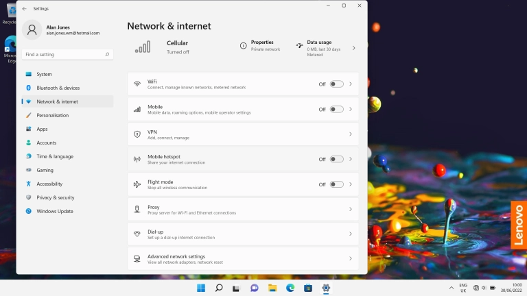 Click Advanced network settings.