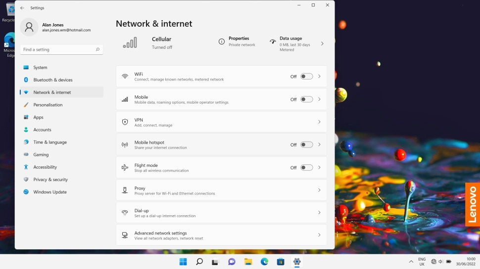 Click Advanced network settings.