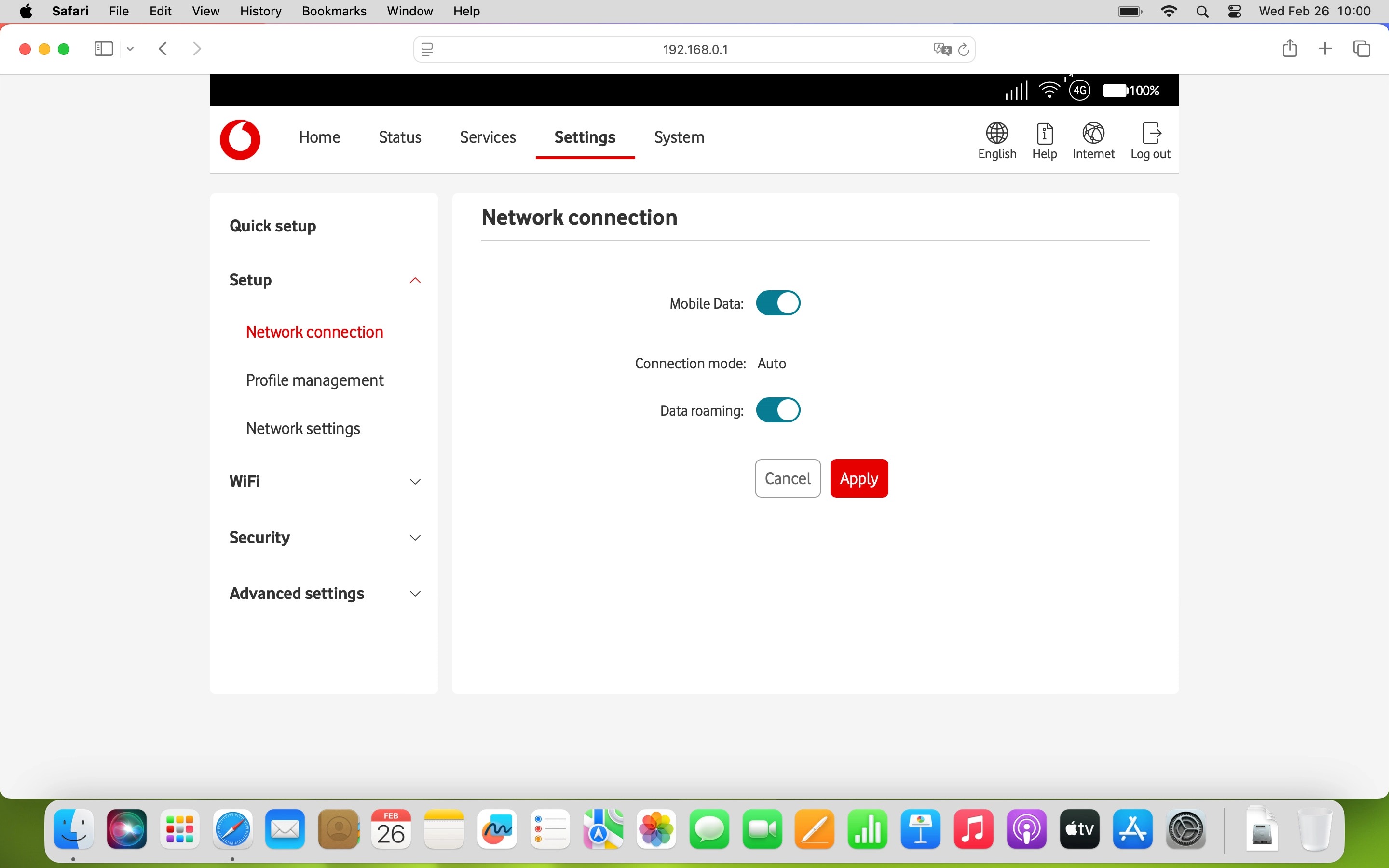 Click the indicator next to 