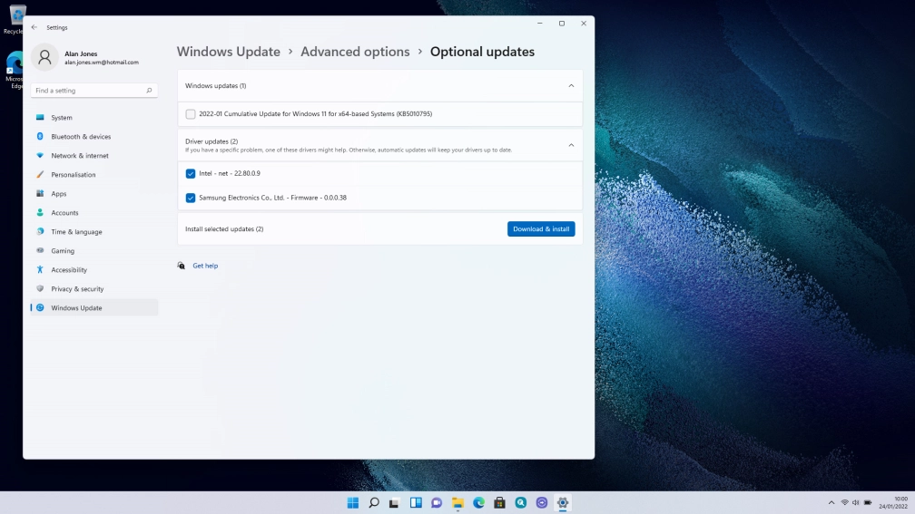 Click Download & install. Click Download & install.