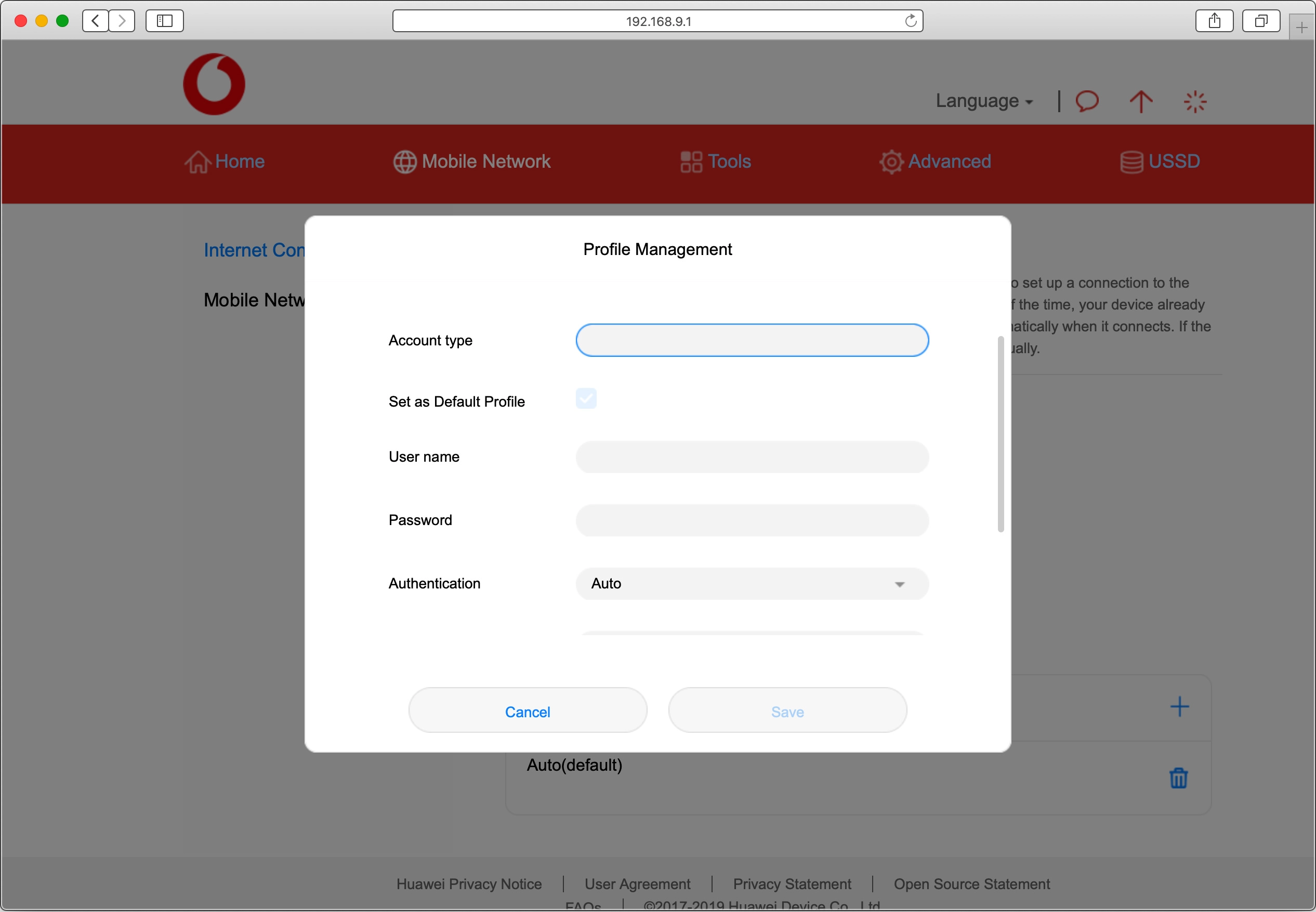 Click the field next to 