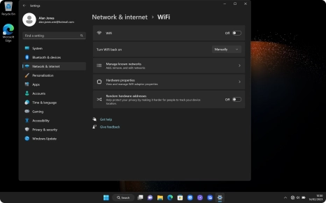 Click the indicator next to 
