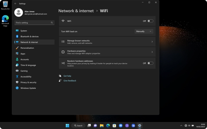 Click the indicator next to 