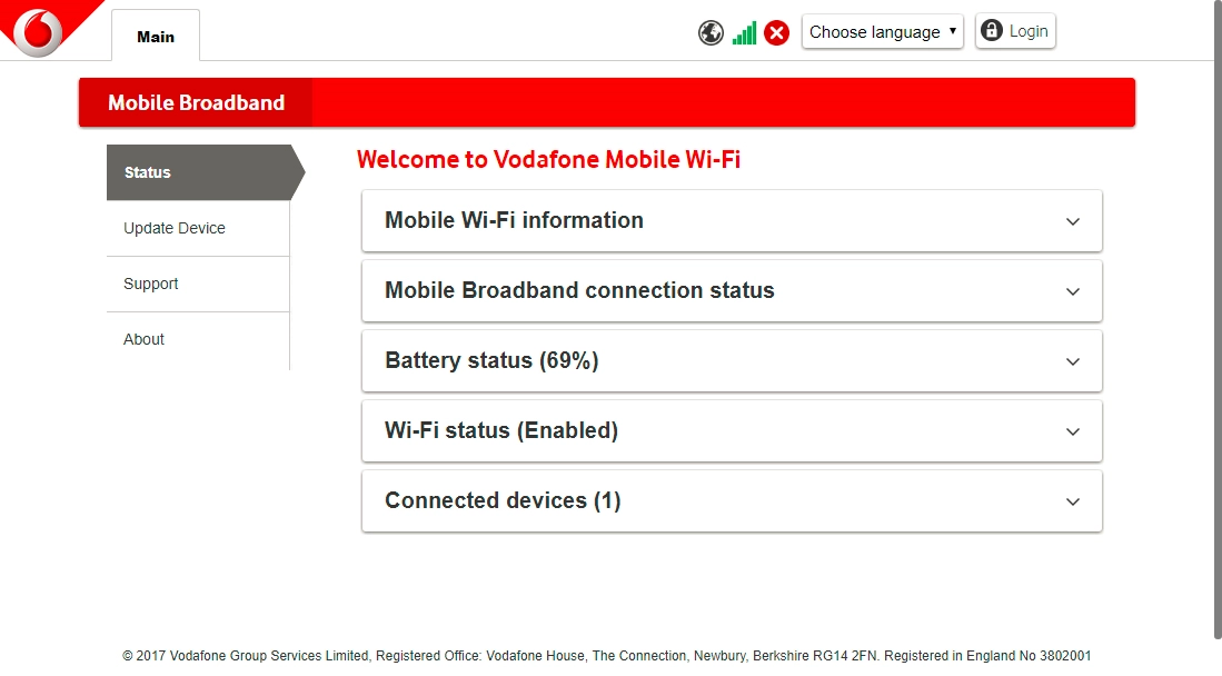 Click Login and key in your password for your router.