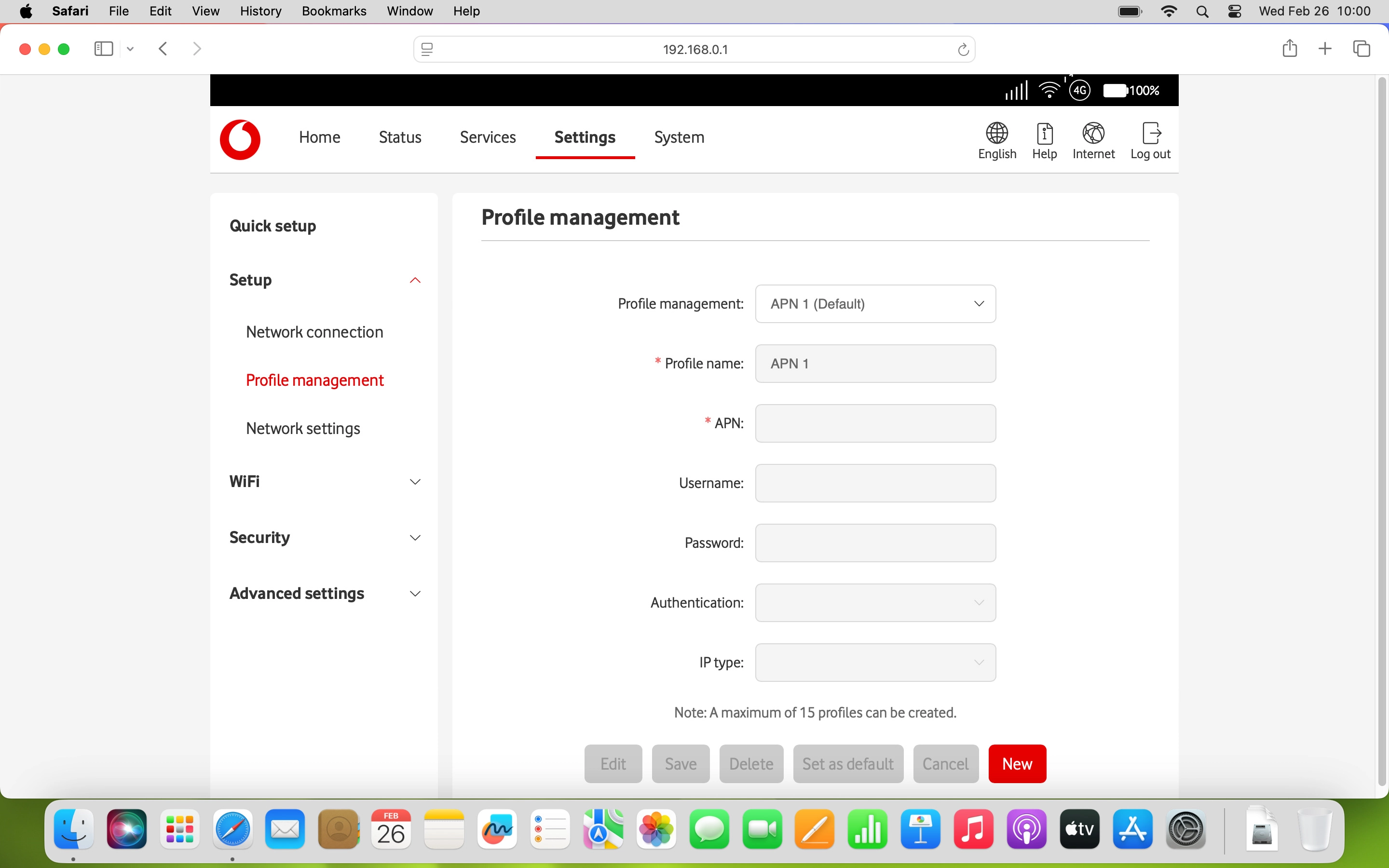 Click the drop down list next to 