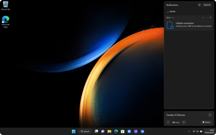 Notifications will be displayed above the calendar. Click arrow down next to the required notification to read it.