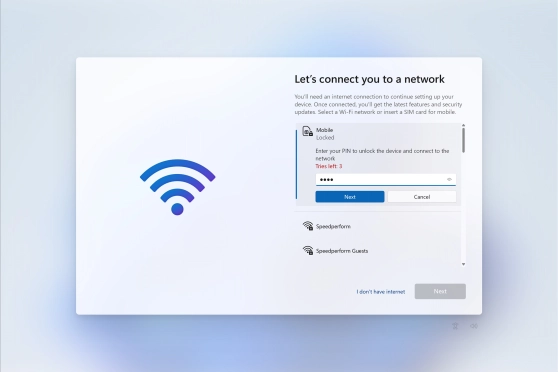 Key in your PIN and click Next.