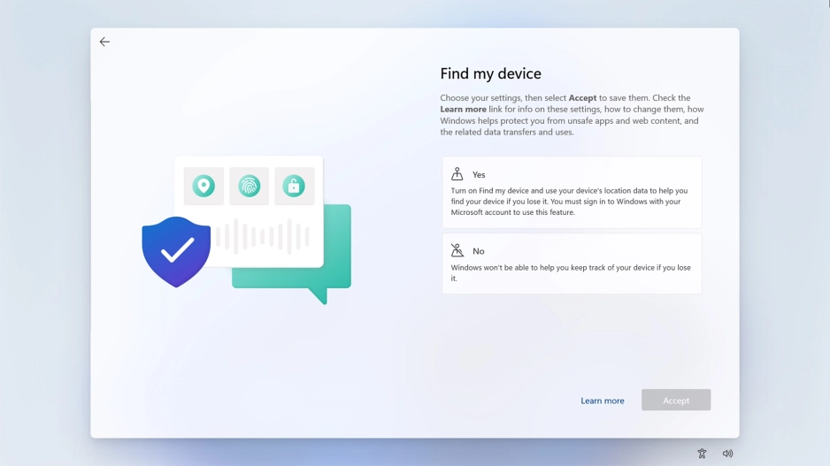 Click the required setting.