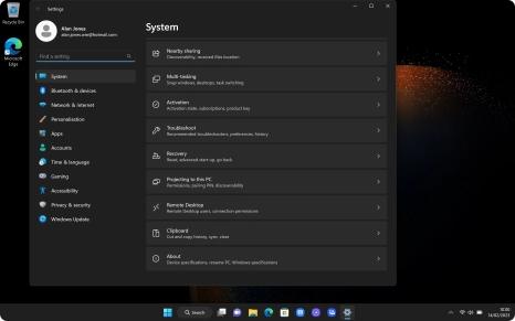 Click About. Click About.