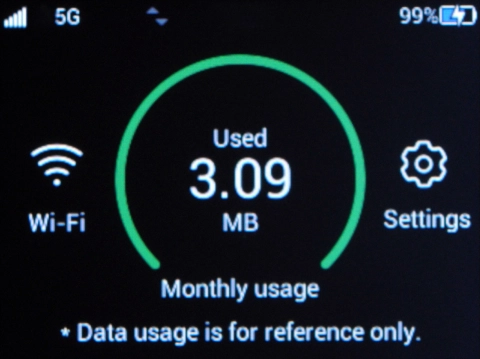 When the battery charging icon is displayed, the battery is charging.