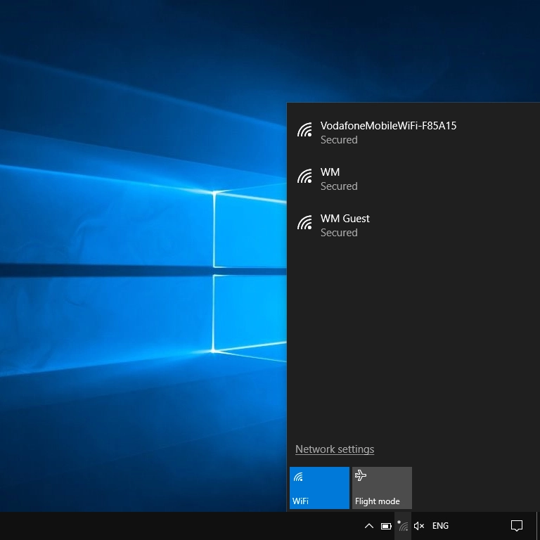 Click the name of your Wi-Fi hotspot.