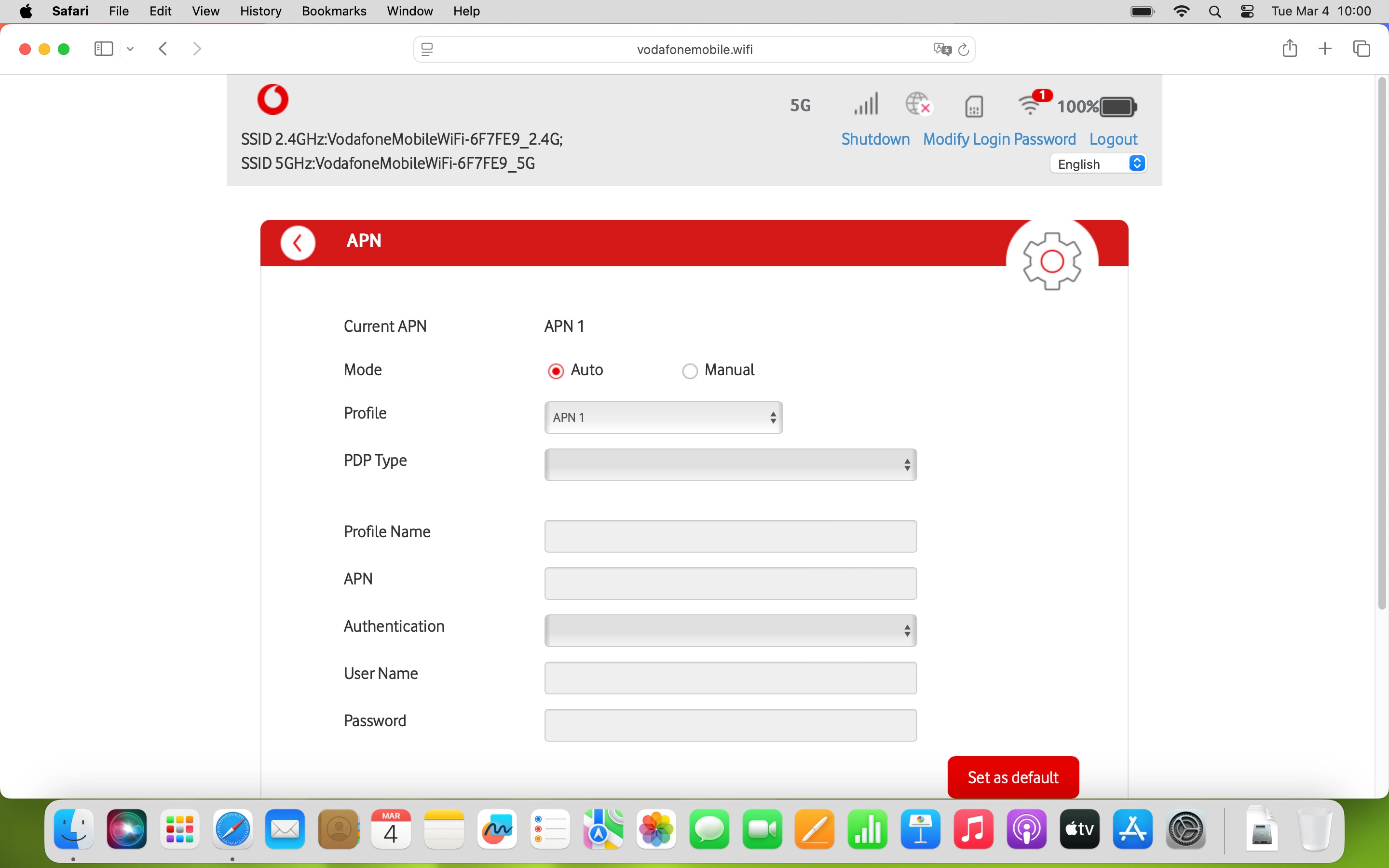 Click the field next to 