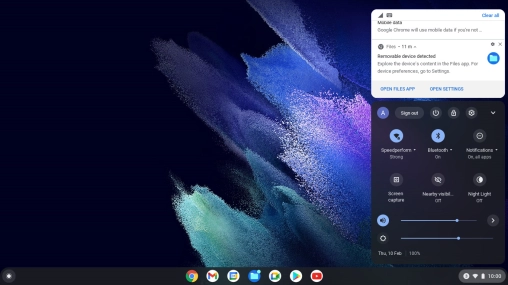 Click the required notification to read it.