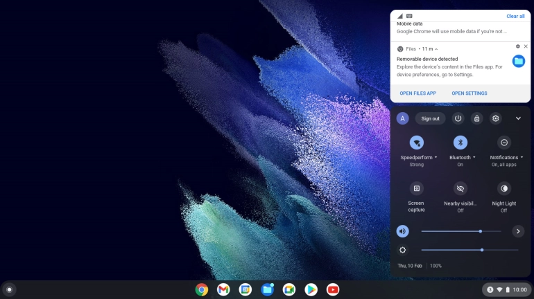 Click the required notification to read it.