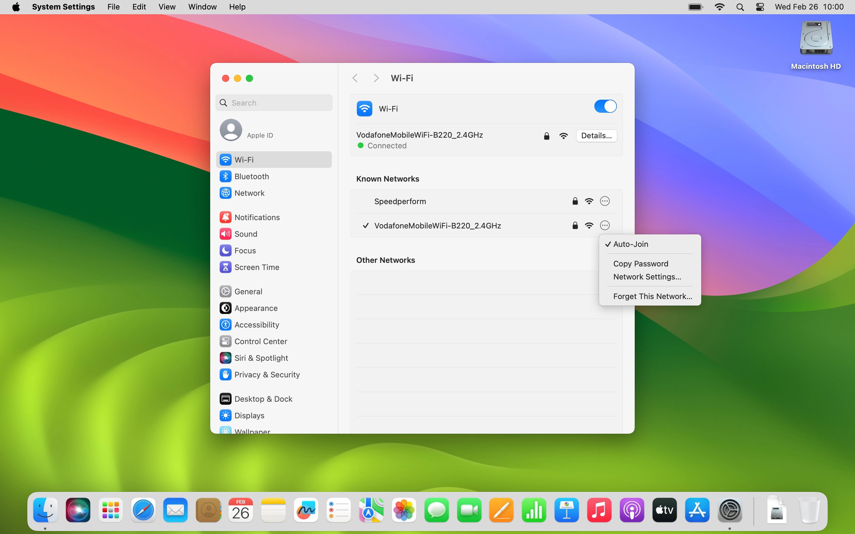 Click Auto-Join to turn the function on or off.